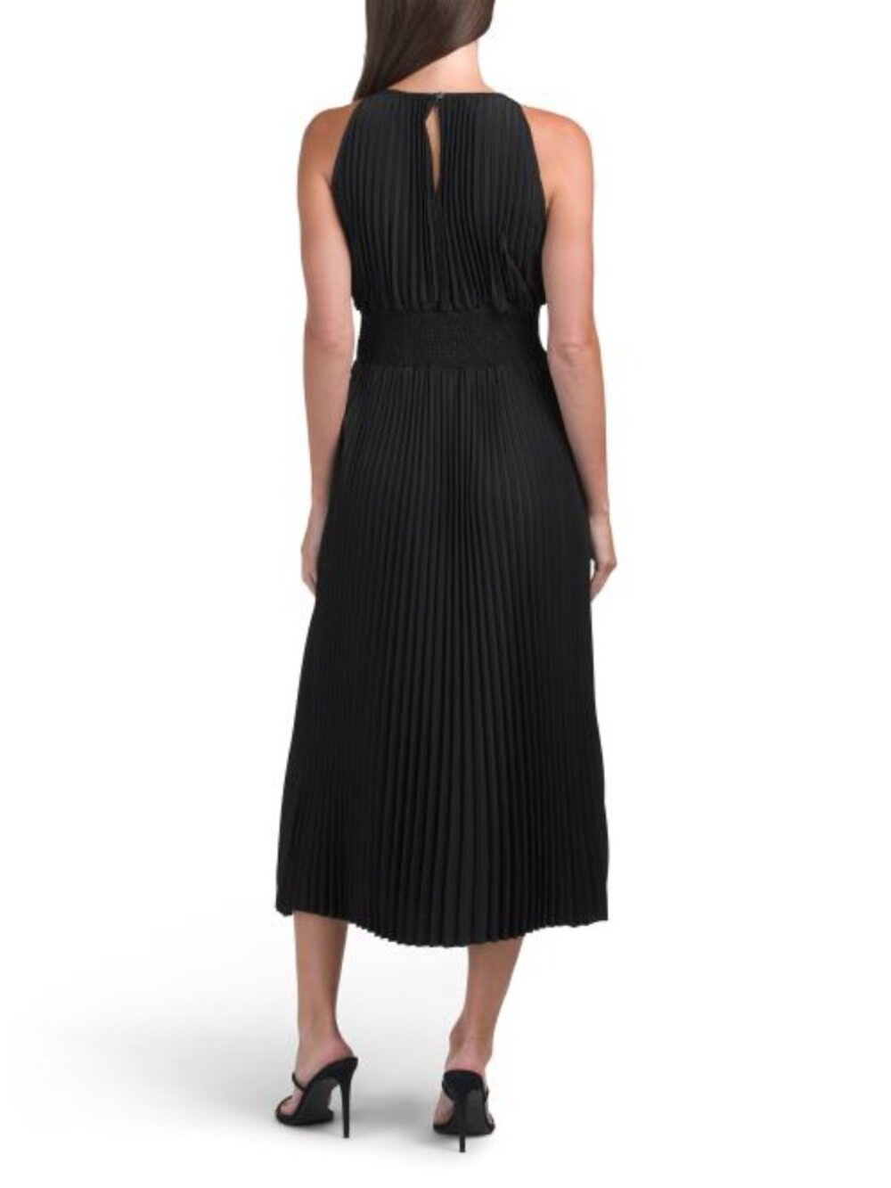 OLEG CASSINI Pleated Midi Dress - Picture 2 of 5